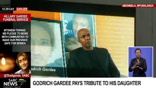 Godrich Gardee pays tribute to his daughter Hillary [upl. by Alinoel]