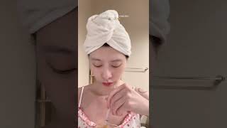 haircare 10stepkoreanskincareroutine morningroutine morningskincareroutine aesthetic [upl. by Assyram]