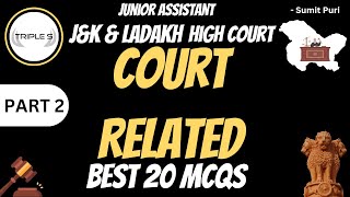 Court Related  Best 20 MCQs  Junior Assistant High Court by Sumit Puri [upl. by Basia]