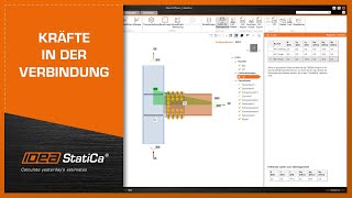 IDEA StatiCa Tutorial Kräfte in der Verbindung [upl. by Naujak]