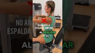 ABDUCCIÓN EN MÁQUINA 🍑workout gymtips glutes femalefitness gluteo abduccion fitnesstips [upl. by Brigit]