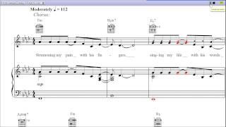 Killing Me Softly with His Song by Roberta Flack  Piano Sheet MusicTeaser [upl. by Ardnuek]