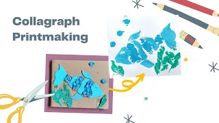 Collagraph Printing for Kids [upl. by Stormy]