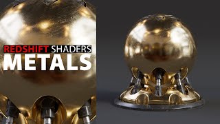 How to Create Realistic Metal Shaders in Redshift for Cinema 4d [upl. by Irmine]