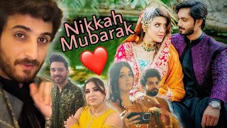 Finally Nikkah Mubarak Ho Aiman Mujtaba ❤️ [upl. by Lindsy127]