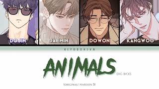 BL Manhwa Semes  Animals Cover Color Coded Lyrics [upl. by Neve]