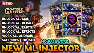 NEW ML INJECTOR NO BAN 2024  UNLOCK ALL SKIN MOBILE LEGENDS  APK SKIN SCRIPT  NBS REBORN V187 [upl. by Aikemit]