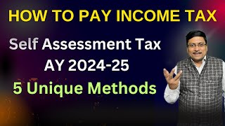 How to Pay Tax AY 202425  How to pay self Assessment Tax  How to Pay Advance Tax  Tax payment [upl. by Lladnarc957]