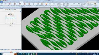 Alphacam波浪板3D加工方式，震荡刀在阿尔法软件中的应用 [upl. by Mloclam755]
