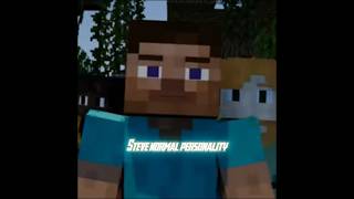 Steve coldest moment in Minecraft animations minecraft herobrine trending edit [upl. by Bendite]