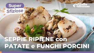 SEPPIE RIPIENE di PATATE e FUNGHI PORCINI SECCHI al forno Secondo di pesce super sfizioso 😍🍄🦑 [upl. by Pennie378]