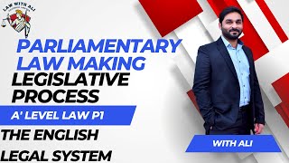 Parliamentary Law Making  A level  Law 9084  The English Legal System  Paper 1  Lecture [upl. by Ajiat132]