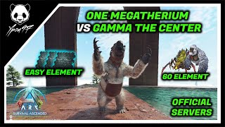 GAMMA THE CENTER  Broodmother amp Megapithecus VS ONE Megatherium  ARK Survival Ascended [upl. by Eladal]