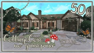 Bloxburg Build  Cottagecore Family House no gamepass 50k [upl. by Cheyney]