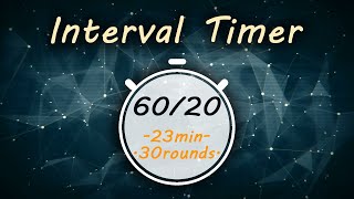 6020 Interval Timer  Tabata 6020 Music  TheTimer2Go [upl. by Tyoh807]