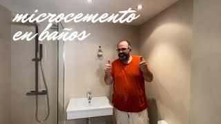 Cómo aplicar y usar un microcemento sobre azulejos y suelos en baños y cocinas [upl. by Bruce]