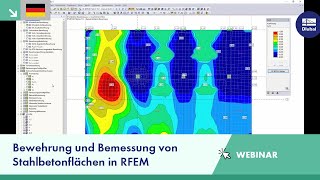 Webinar Bewehrung und Bemessung von Stahlbetonflächen in RFEM [upl. by Nelad]