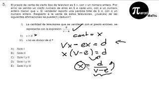 Pregunta 5 modelo PSU DEMRE 2019 matemática [upl. by Mallissa290]