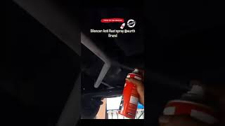 Silencer anti rust spray custom car care [upl. by Eenal]