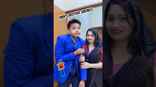 Twin’s Brother Siblings 😍 Sadi ho gye shorts emotional entertainment mammideevlog [upl. by Yraeht]