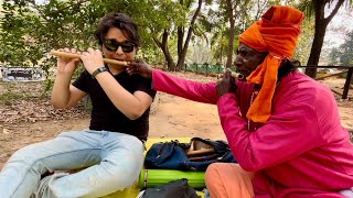 FLUTE bajane ki koshish 😂 Viswa Bharati University Shantiniketan [upl. by Haramat]