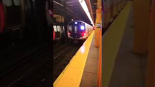 NYCS R211 on uptown A leaving 145th St St Nicholas Ave mta nycsubway youtubeshorts music [upl. by Marl]