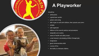 The Role of the PLayworker PLay wellbeing worker 27344 [upl. by Iturk]