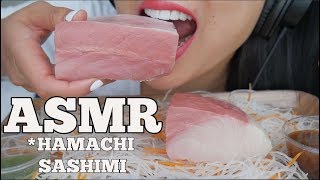 ASMR Hamachi Sashimi SOFT CHEWING EATING SOUNDS SAVAGE No Talking  SASASMR [upl. by Nuaj265]