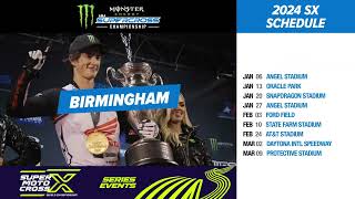 2024 Supercross and Pro Motocross Schedule Announcement [upl. by Igal225]