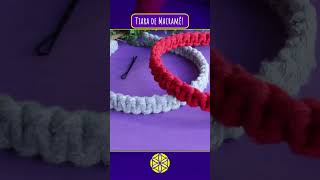 Tiara de Macramê Tutorial 👆macramefacil macrame tutorialmacrame macramepassoapasso [upl. by Atenaz214]