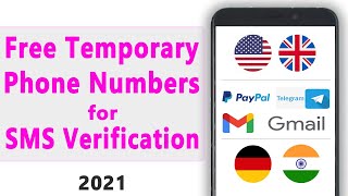 How to get Free temporary phone numbers for SMS verification 2021  Receive SMS Online [upl. by Keram]