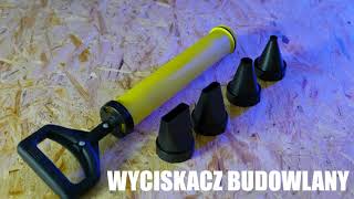 Wyciskacz do cementu  4 końcówki  Fugownica Bauhus [upl. by Ahsenev876]