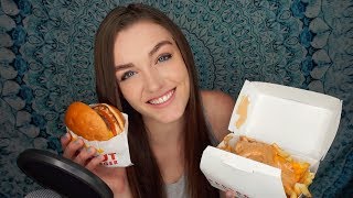 ASMR INNOUT MUKBANG EATING SOUNDS Soft Spoken amp Chewing [upl. by Apfel]