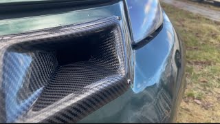 How to install air vent intake duct on a Nissan 350z 350z v6 howto intakeduct racingz fast [upl. by Aicek]