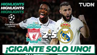 Highlights  Liverpool 25 Real Madrid  Champions League 202223  8vos  TUDN [upl. by Katt728]