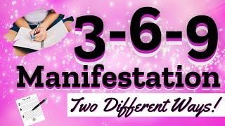 💖How to do the 369 Method 369 Manifestation Technique💖 [upl. by Salangi870]