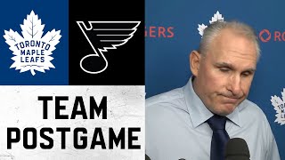 Maple Leafs Media Availability  Postgame vs St Louis Blues  November 2 2024 [upl. by Ladnor]