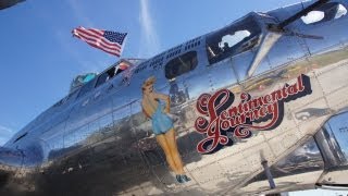 A Inside tour of a B17 flying fortress Sentimental Journey [upl. by Shanon]