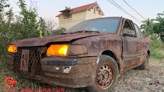 Full Restoration Old Car  Restore and Build Wood Car [upl. by Wain]