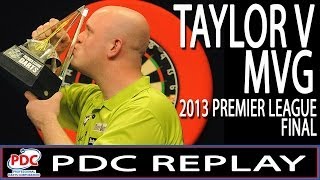 Phil Taylor v Michael van Gerwen Premier League Darts Final 2013 [upl. by Allred]