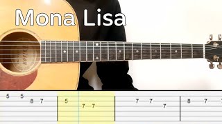 Dominic Fike  Mona Lisa Easy Guitar Tutorial Tabs SpiderVerse [upl. by Milah]