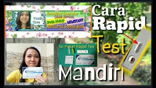 Cara Menggunakan Rapid Test merk Lungene secara mandiri [upl. by Nosdrahcir]