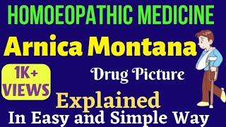 Arnica Montana 30200 Homoeopathic Medicines UsesSymptoms Arnica for Hairfall InjuryRheumatism [upl. by Pepin]