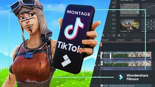 Ajouter un arrièreplan FLOU avec FILMORA pour TIKTOK  TUTO Montage Filmora [upl. by Rehtse]