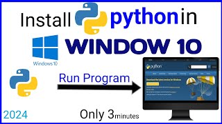 How to download and install python 3124 in windows 10  2024  Tech Tracker Aas  Hindi [upl. by Jerrilyn]