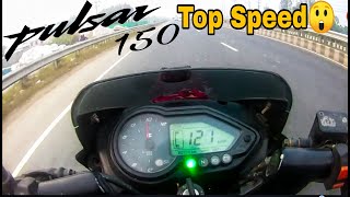 Bajaj Pulsar 150 Top Speed Test  UG4 2016 Model  Epic Biker [upl. by Tonjes]