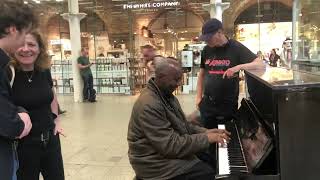 Proof music unites people PianoMoments StPancrasInternationalUK superMario song and more [upl. by Okimat514]