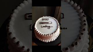 Baby loading cake👶🏻🤎 cakedesign cakeshorts cakedecorating shortvideo [upl. by Atnwahs]