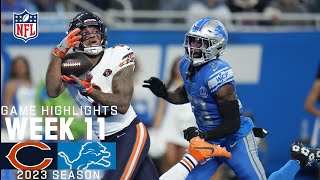 Chicago Bears vs Detroit Lions  2023 Week 11 Game Highlights [upl. by Jami30]