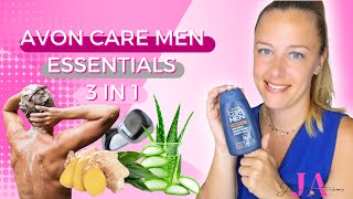 Avon Care Men ESSENTIALS 3in1 Shampoo Balsamo e Detergente Corpo  PRESENTAZIONE PRODOTTO 💫 [upl. by Noyr201]